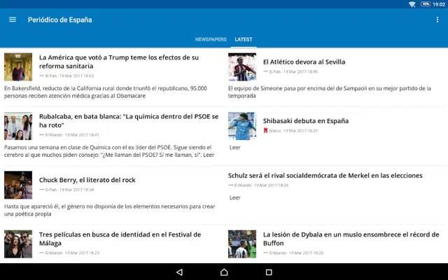 Spanish News (Noticias) android App screenshot 9