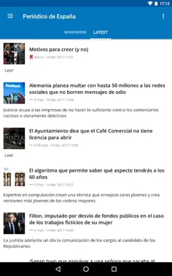 Spanish News (Noticias) android App screenshot 1